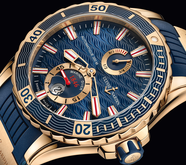 Marine Diver Ulysse nardin uhr gold diving tauchen
