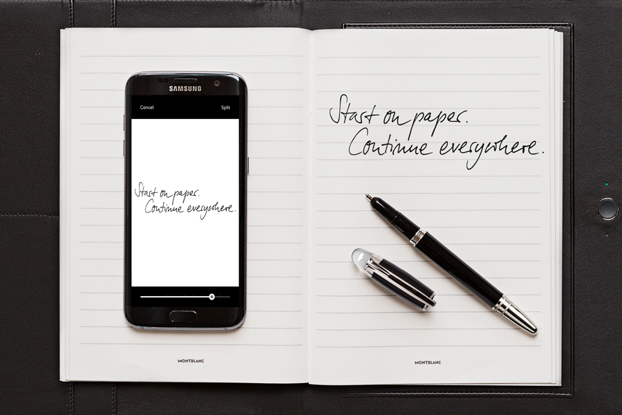 montblanc augmented paper notizen handgeschrieben schreiben übertragen digital