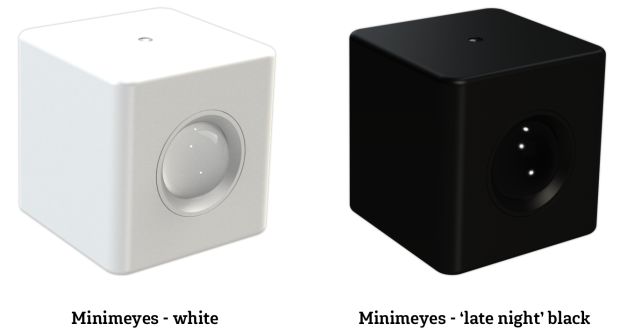 Minimeyes gibt es in einer weißen und einer schwarzen Ausführung. Foto: minimeyes