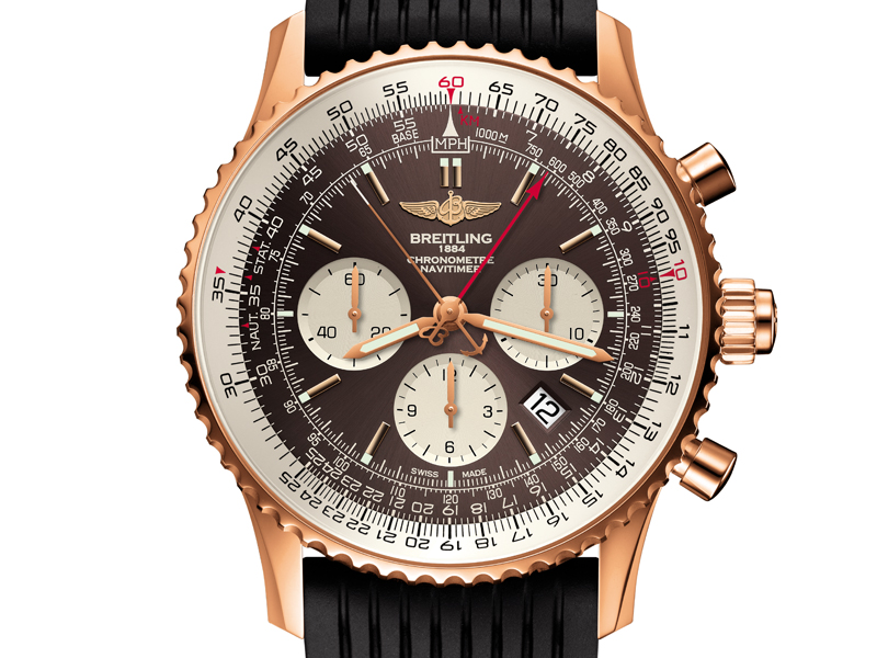 breitling navitimer chronograph red gold limited edition