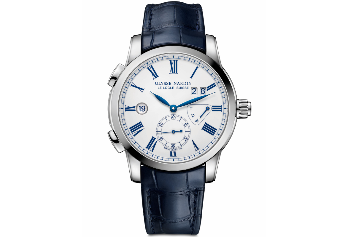 ulysse nardin dual time enamel swiss watch watchmaker collection