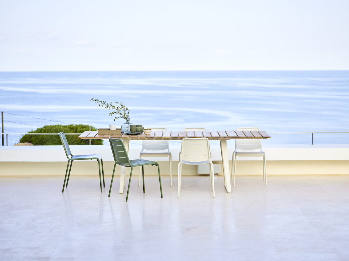 neuheiten möbel gartenmöbel stuhl tisch aluminium farben designer design möbelstück