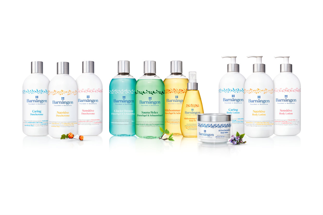 in der Schweiz erhältliche Körperpflegeprodukte von Barnängen