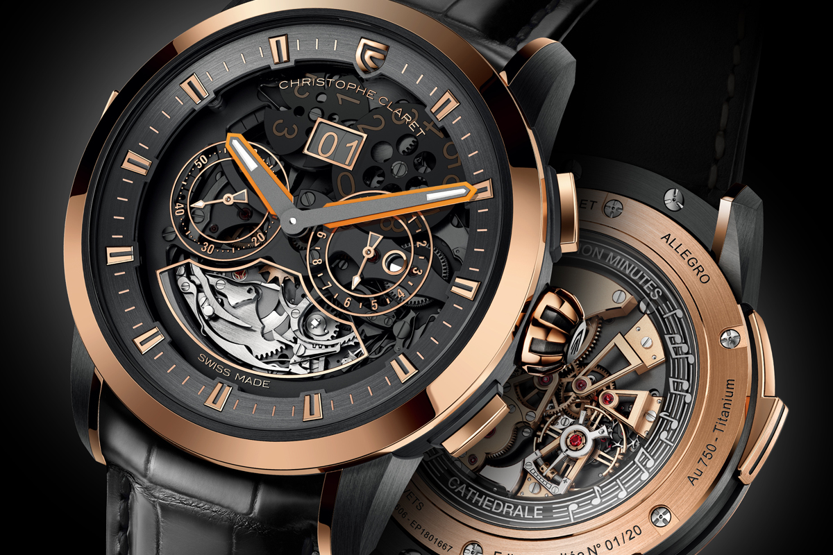 christophe claret luxury watches watch timepieces switzerland red-gold white-gold titanium new limited diamonds sapphires