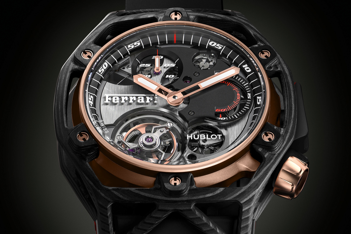 hublot ferrari swiss switzerland luxury-watches limited editions manufacture special edition chronograps tourbillons watch watches