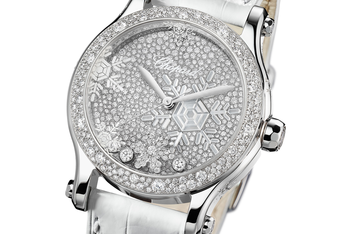 chopard watches watchmodels timepieces women woman lady ladies luxury luxurious collection diamonds alligator leather strap