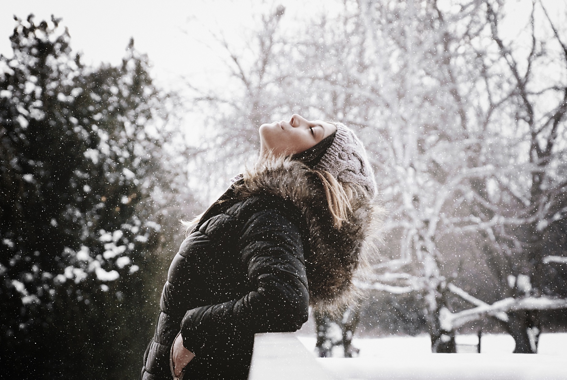 Winterhaut mit Glow