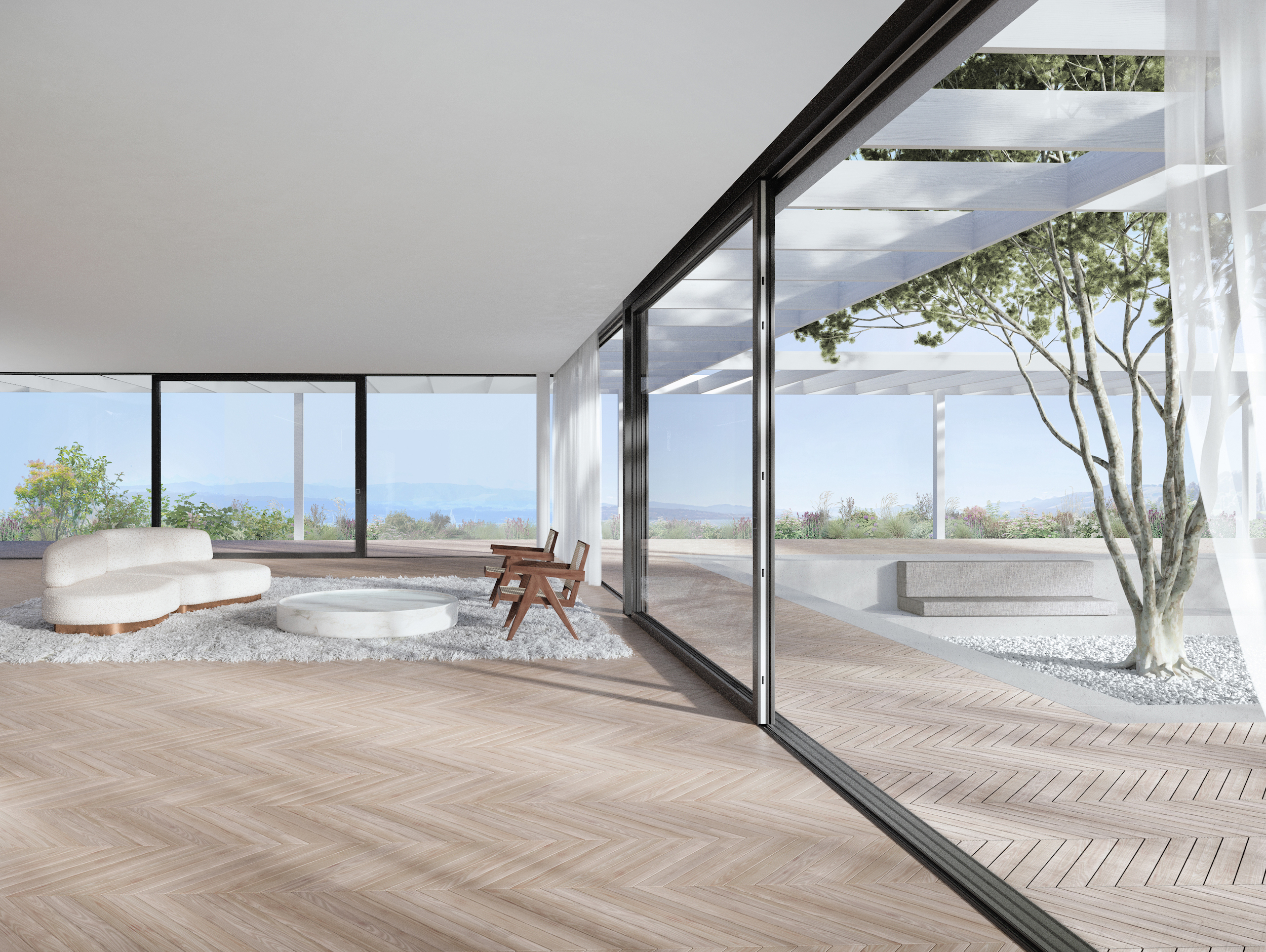 Schiebetüre ST2 aus Holz-Metall von 4B