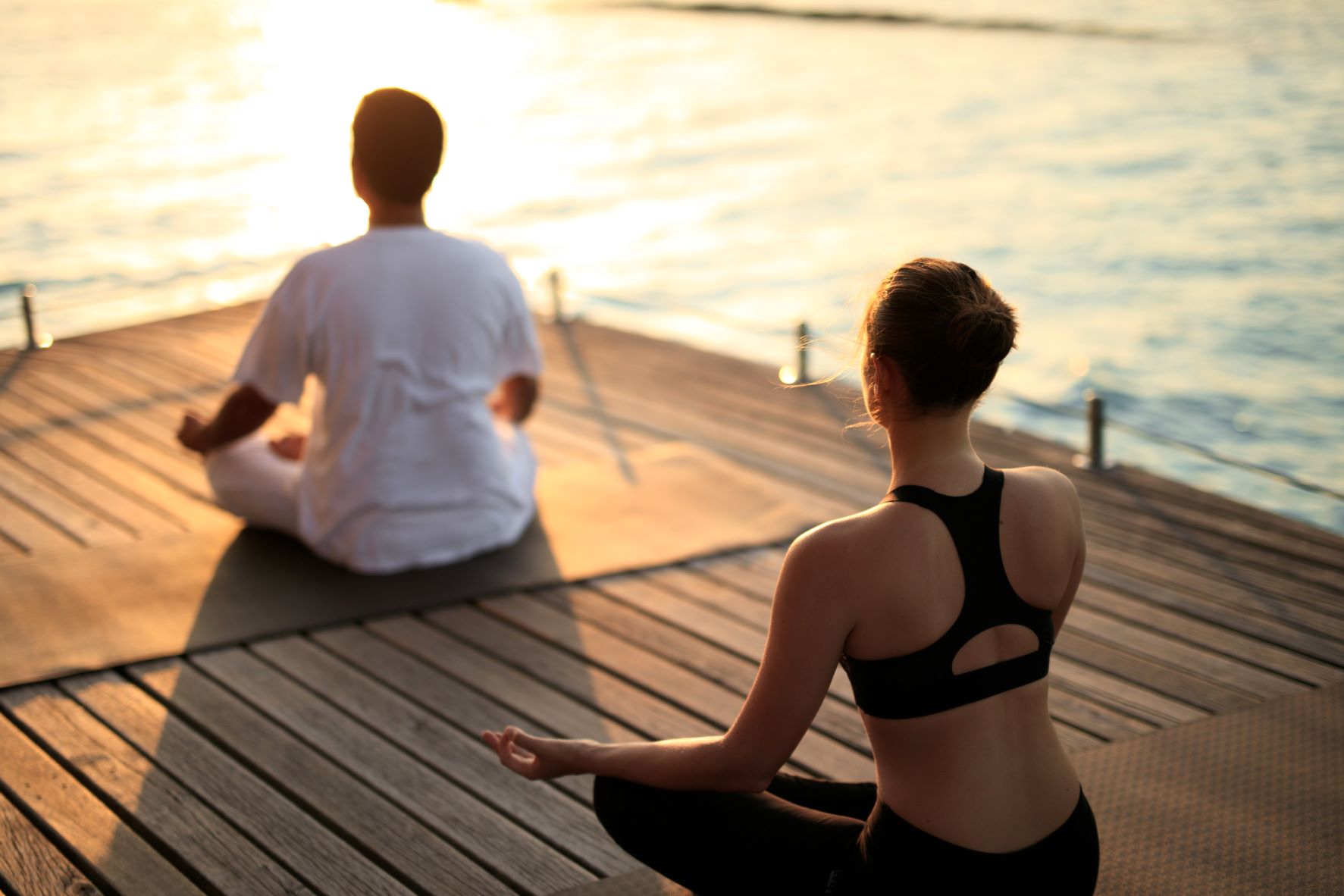Morning-Yoga auf Baros Maldives im Rahmen des Detox Programms