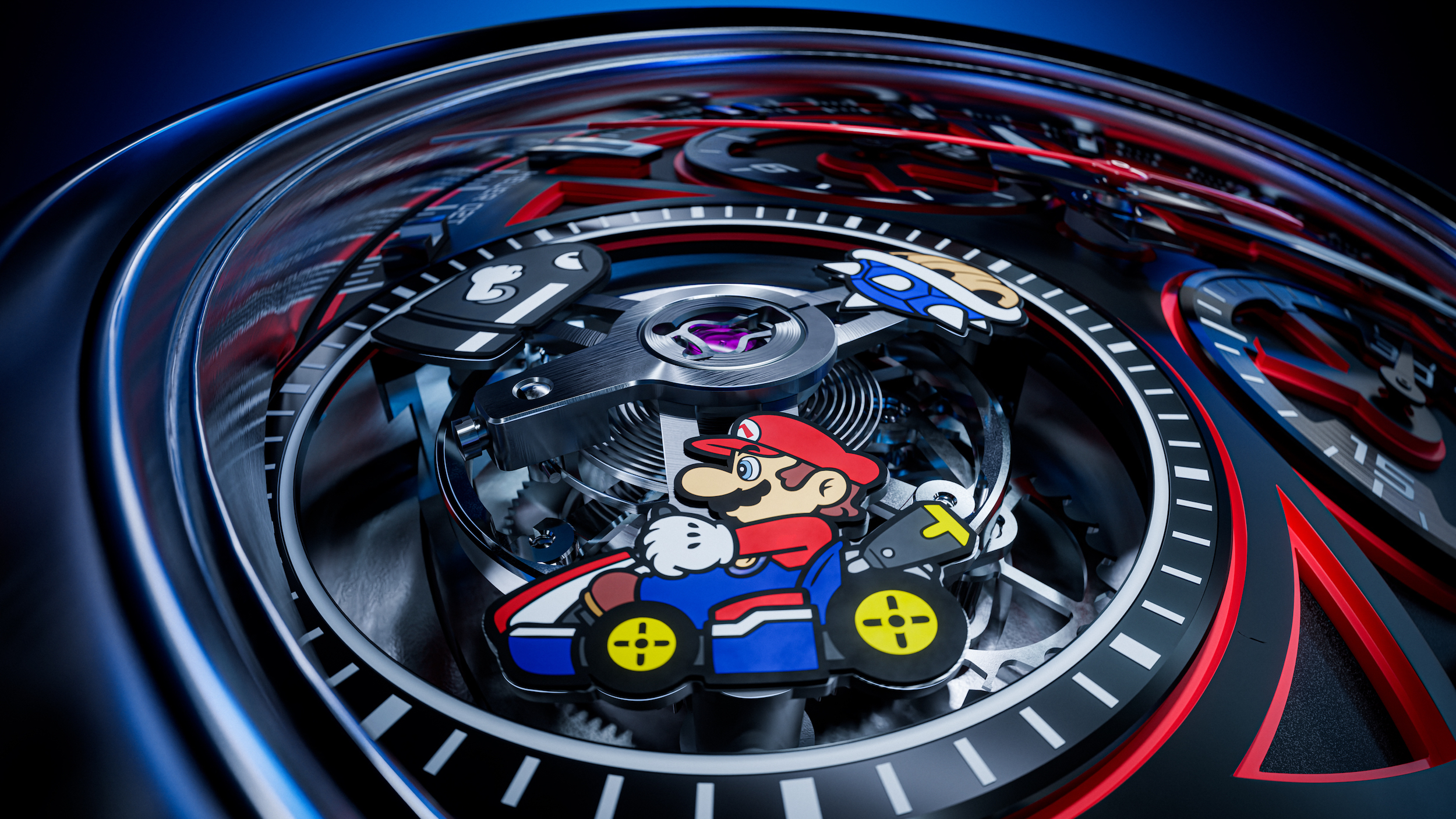 tag heuer supermario mario kart limited edition news novelties 2023 2022 watches luxury-watches chronographs steel titanium tourbillon